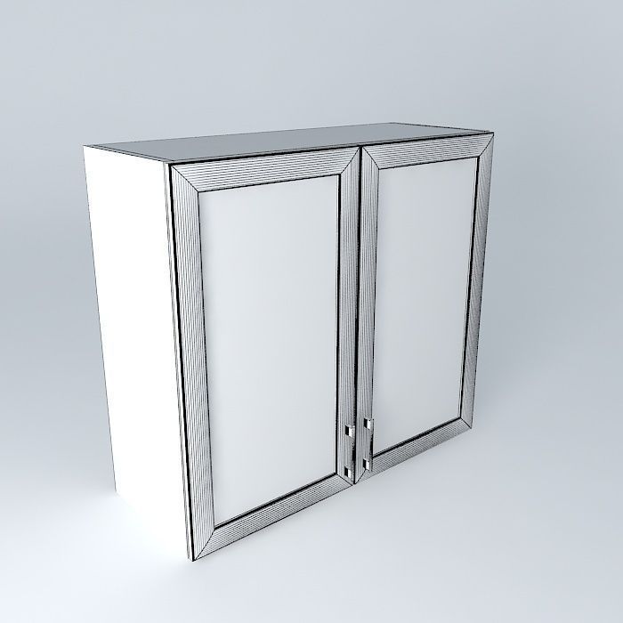 Cabinets V80S Free 3D model_3