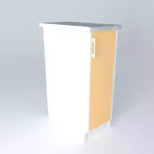 Cabinets cabinet with orange door