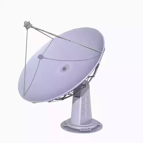 Satellite Dish Low-poly 3D model
