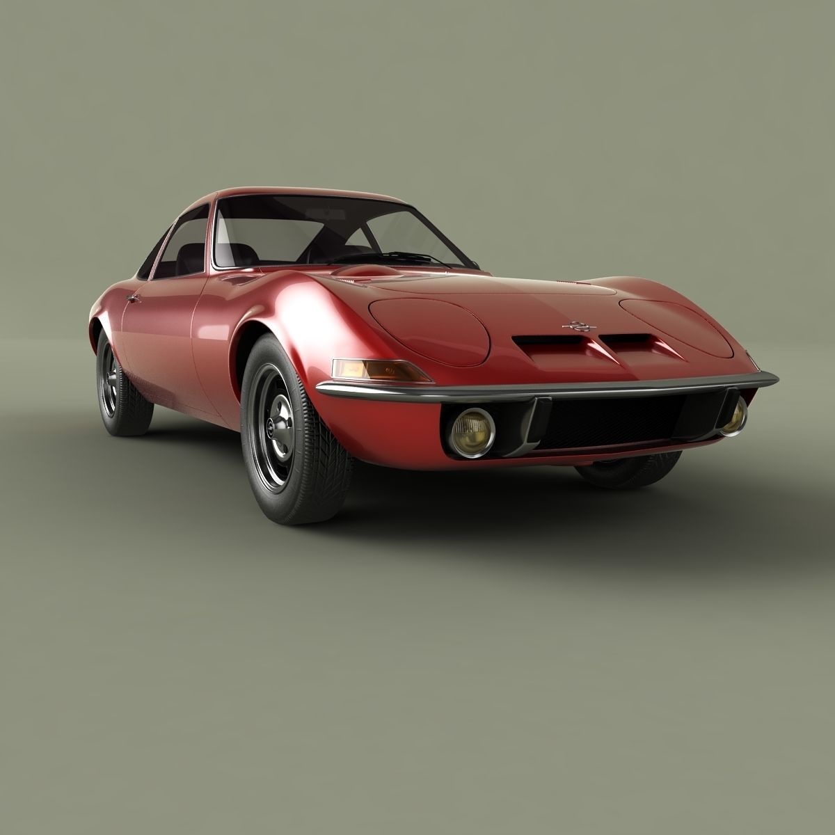 Opel GT 3D model_9