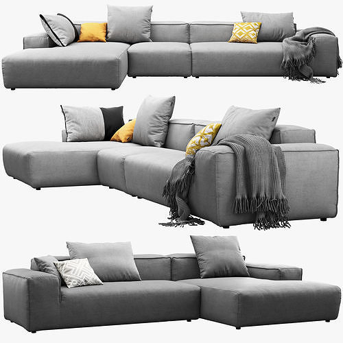 Rolf Benz Freistil 175 modular sofa set 2 3D model