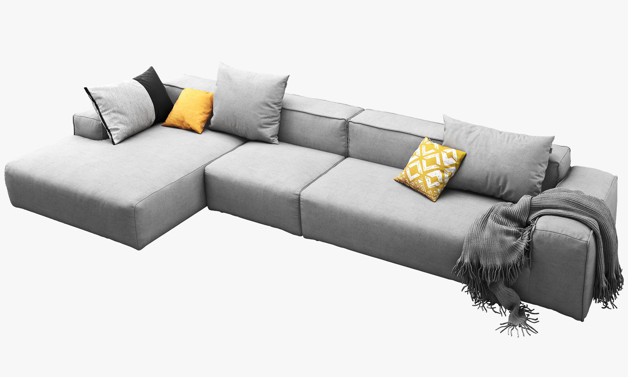 Rolf Benz Freistil 175 modular sofa set 2 3D model_6