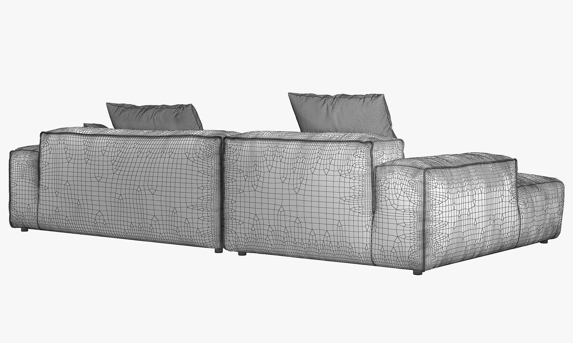 Rolf Benz Freistil 175 modular sofa set 2 3D model_33