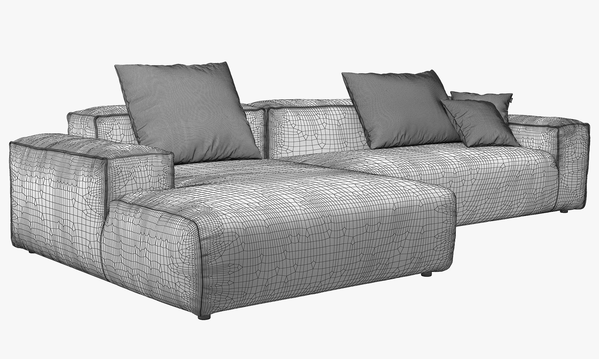 Rolf Benz Freistil 175 modular sofa set 2 3D model_32