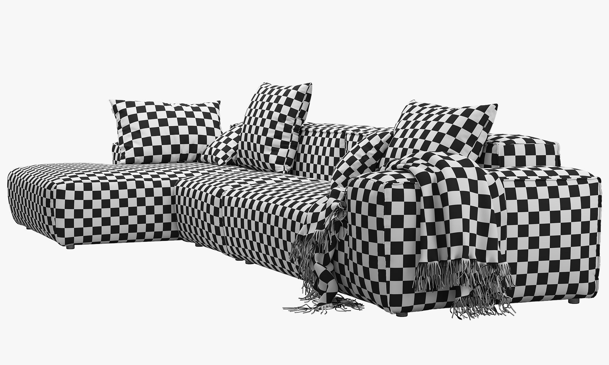 Rolf Benz Freistil 175 modular sofa set 2 3D model_29
