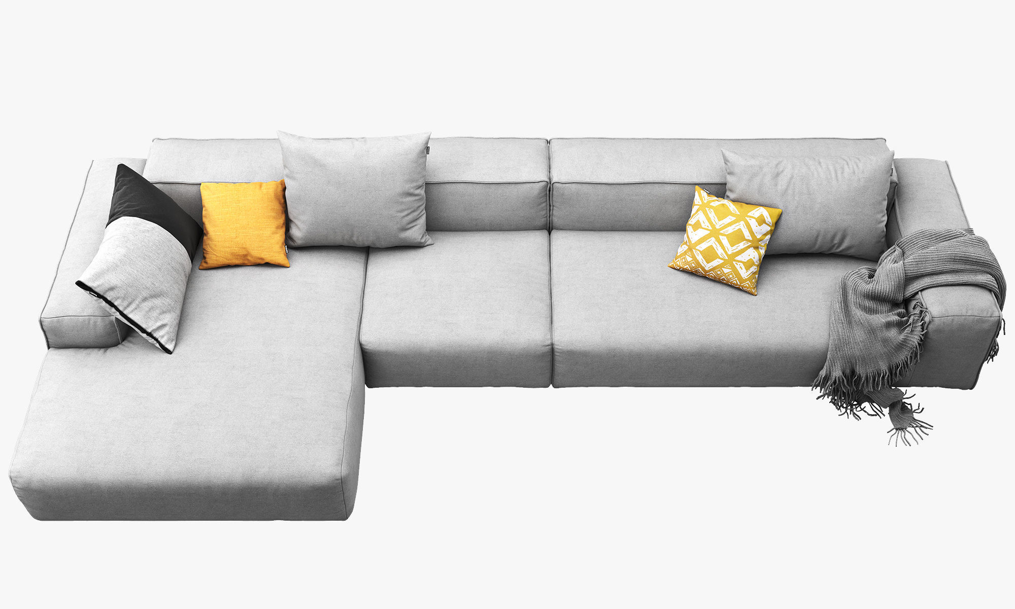 Rolf Benz Freistil 175 modular sofa set 2 3D model_8