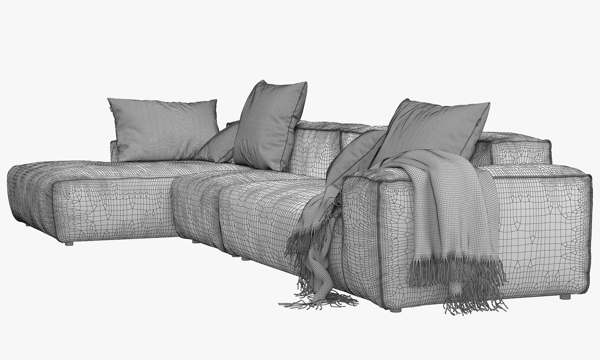 Rolf Benz Freistil 175 modular sofa set 2 3D model_26