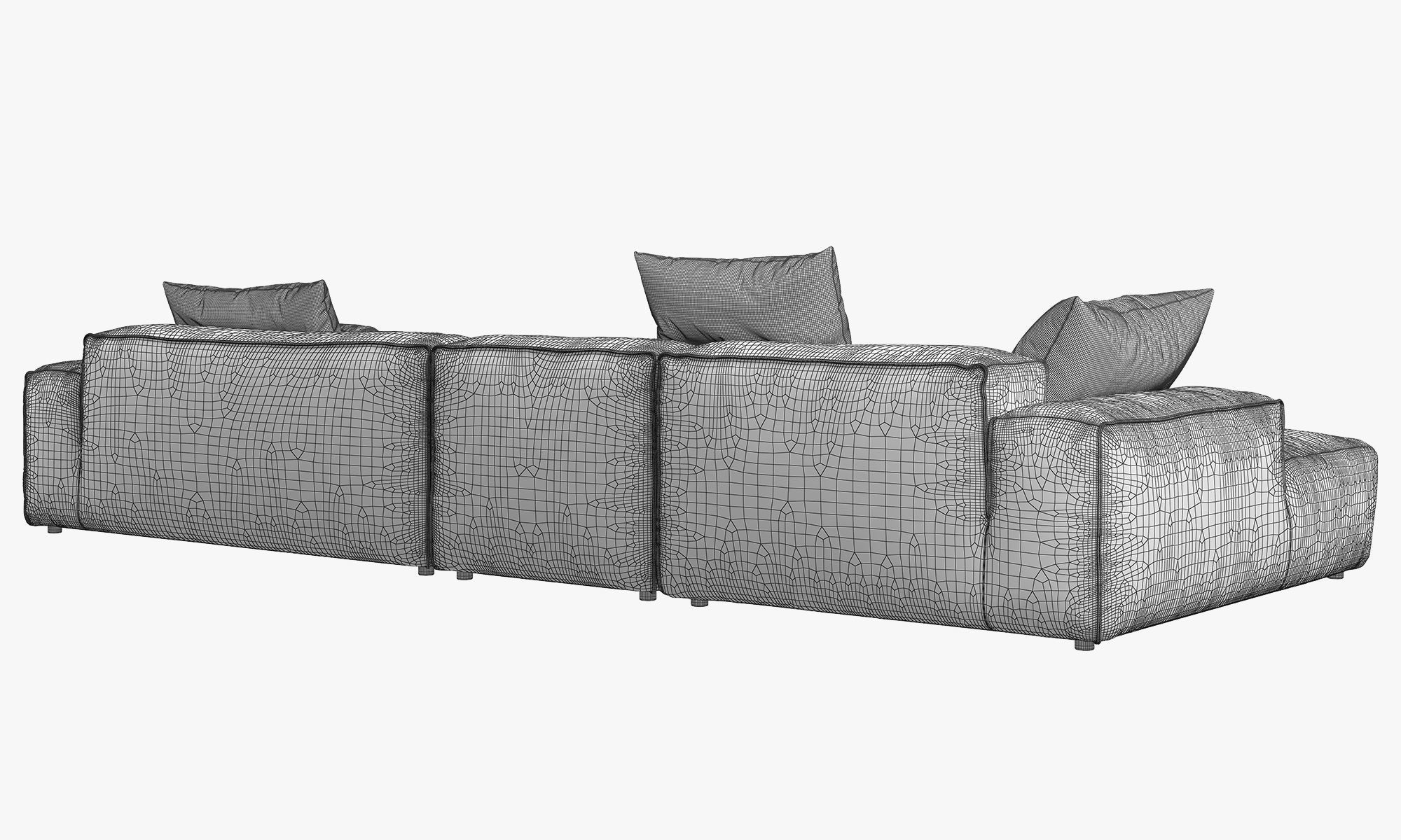 Rolf Benz Freistil 175 modular sofa set 2 3D model_27