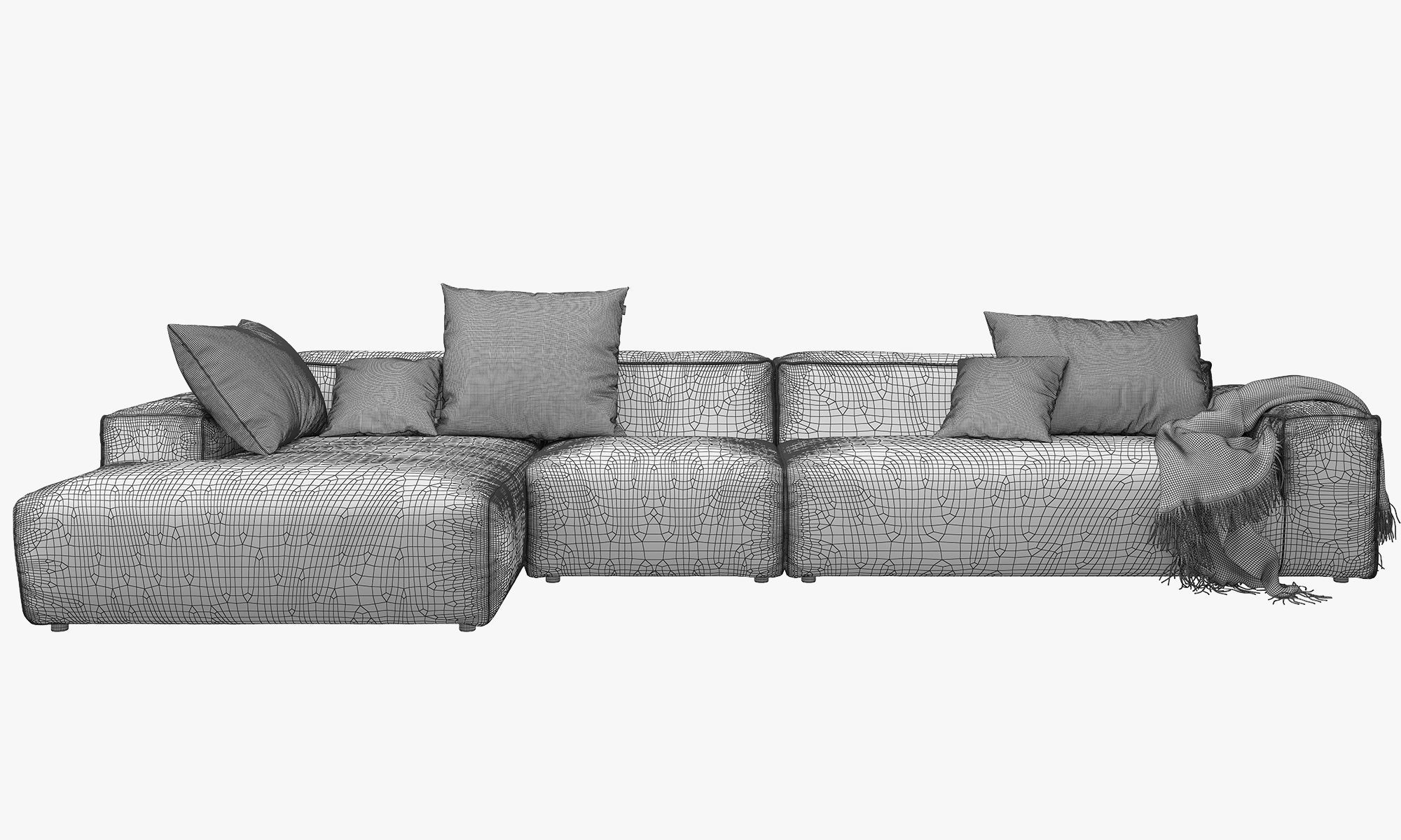 Rolf Benz Freistil 175 modular sofa set 2 3D model_25