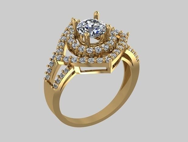 ring diamond 5 3D print model