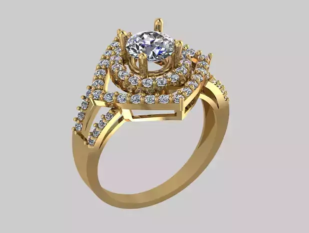 ring diamond 5 3D print model