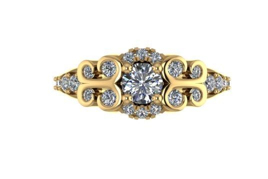 ring diamond 7 3D print model_1