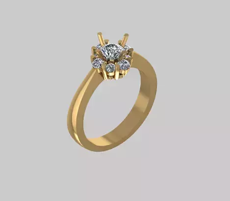 Ring Diamond 8 Free Free 3D print model