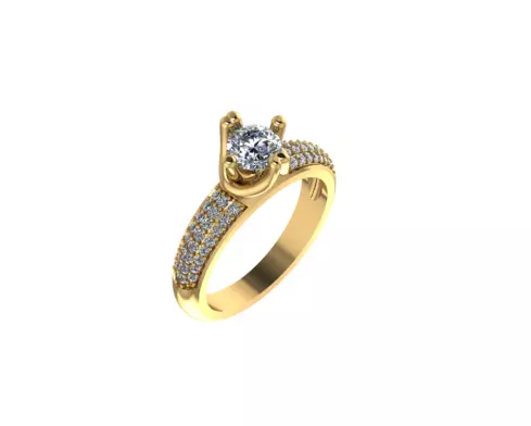 Ring Diamond 14 Free 3D print model