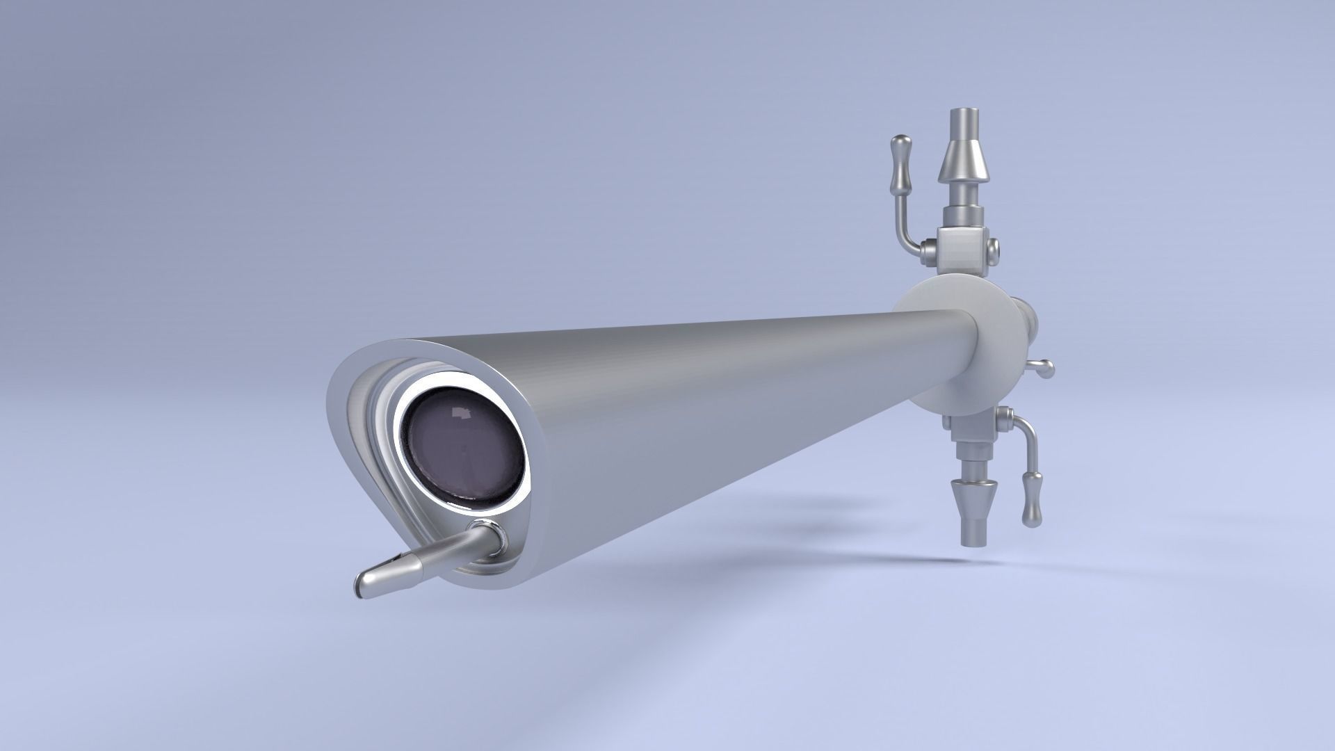 Hysteroscope metal rod 3D model_1
