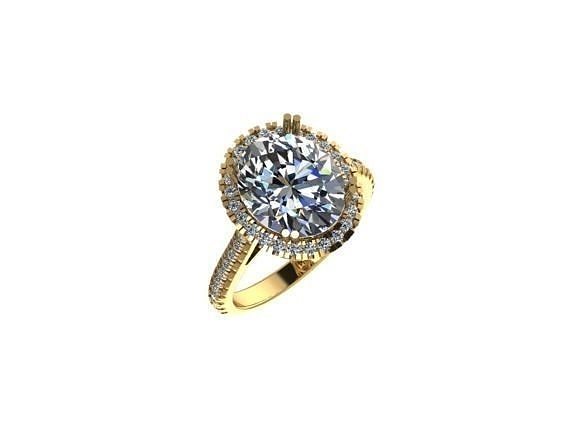 Modern rings 3D print model