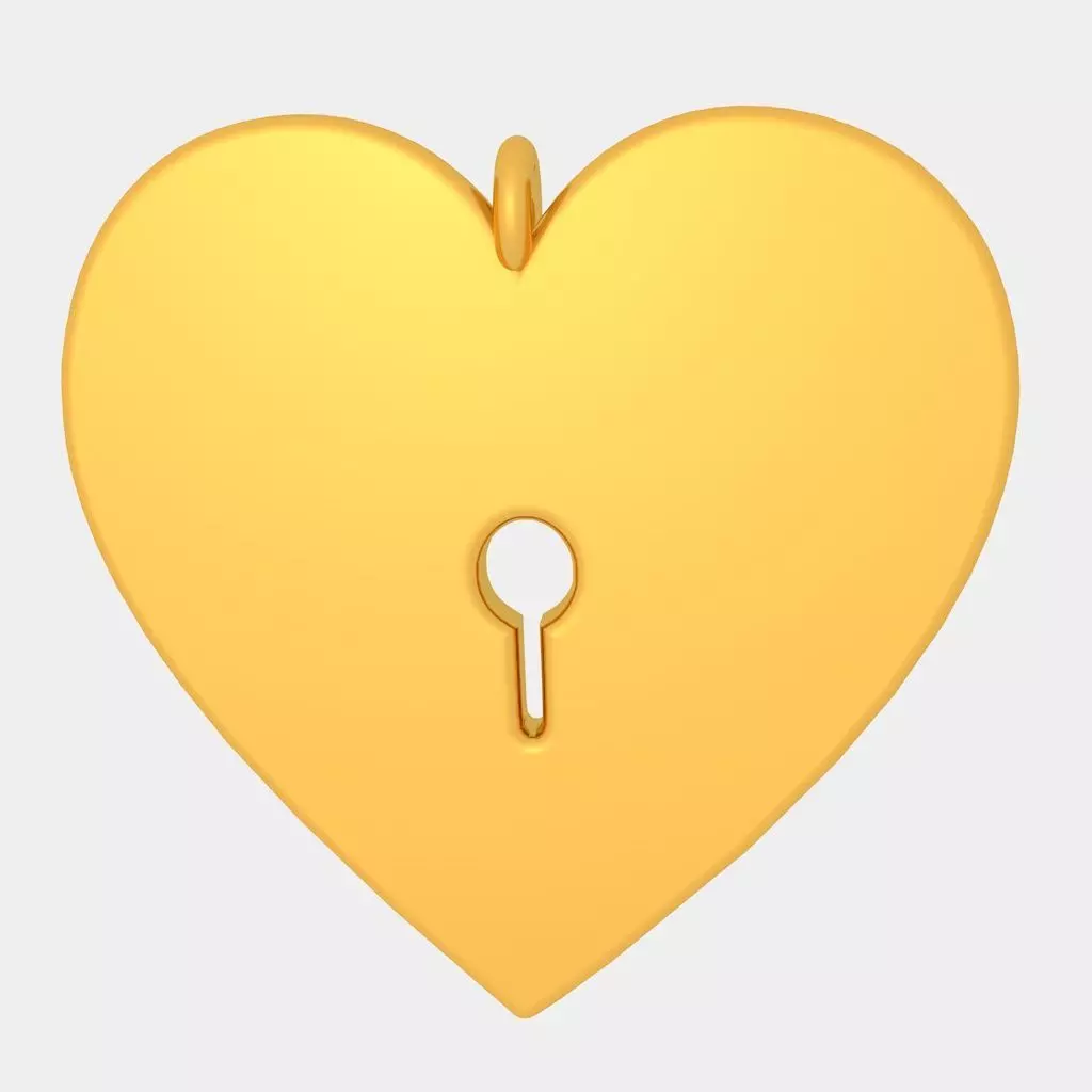 Lock Pendant 3D Printed Model Free 3D print model