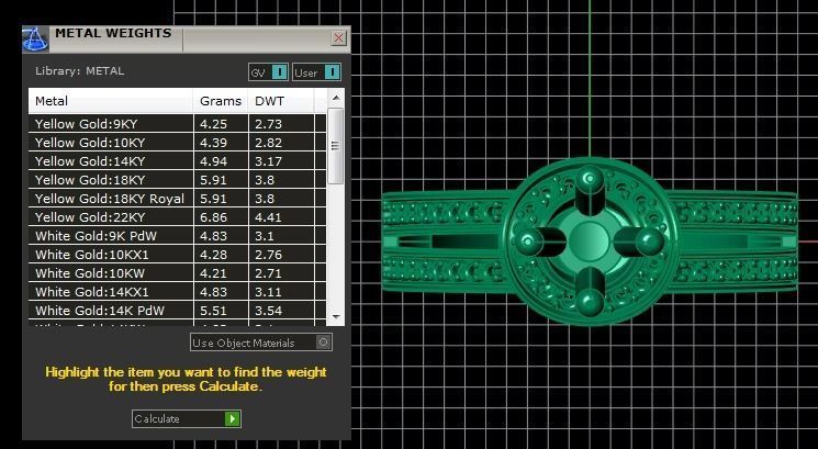 diamond Ring modern 6 3D print model_4