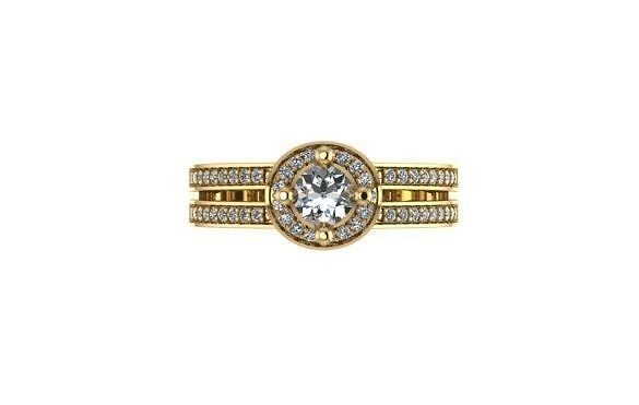 diamond Ring modern 6 3D print model