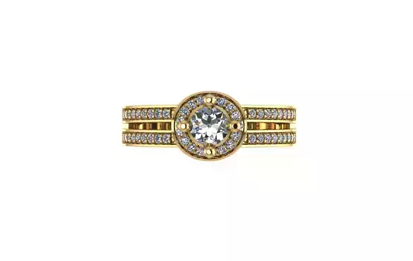 diamond Ring modern 6 3D print model