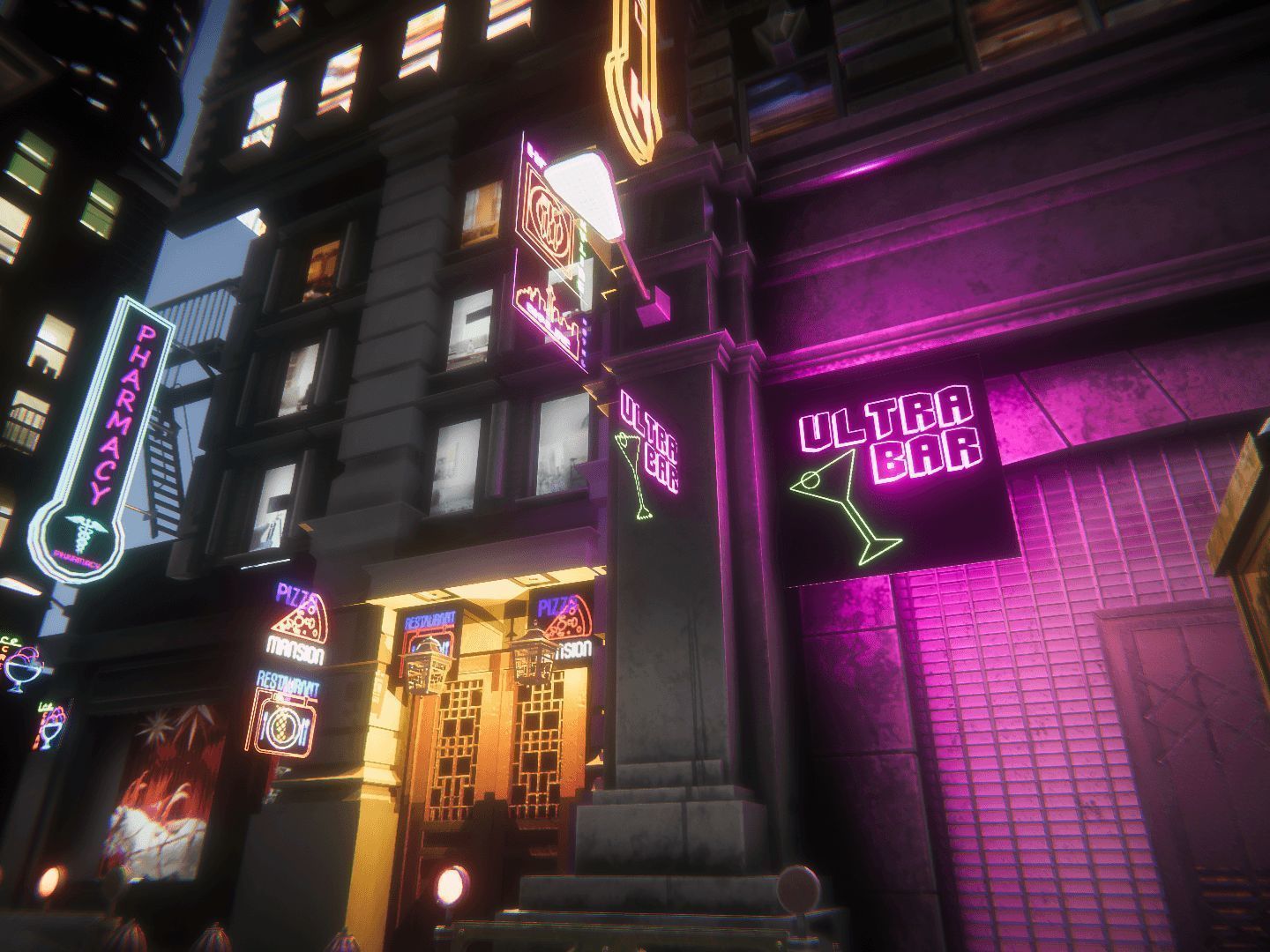 Neon Signs Low-poly 3D model_2