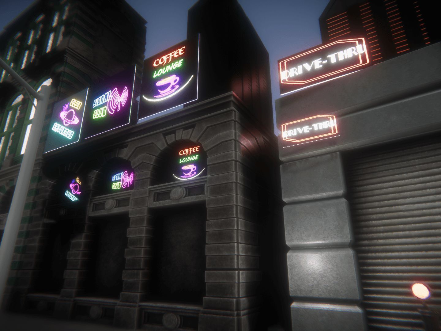 Neon Signs Low-poly 3D model_8