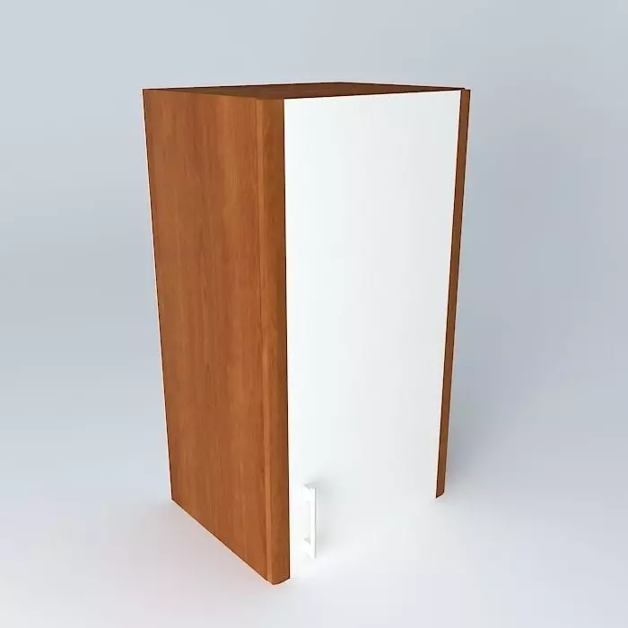 Cabinets wooden cabinet with door Free 3D model