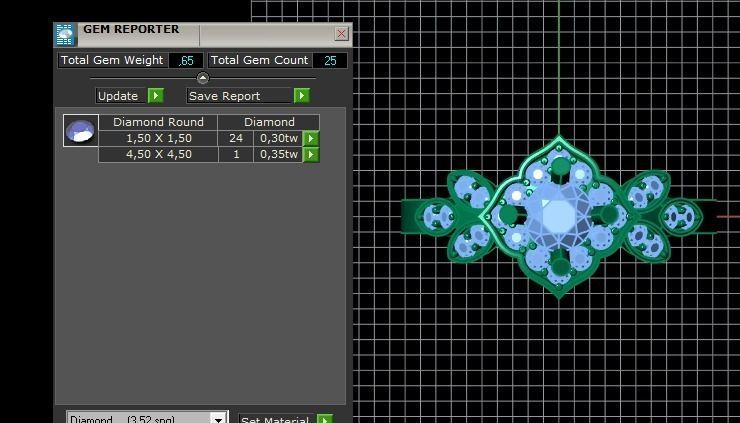 diamond Ring modern 13 3D print model_2