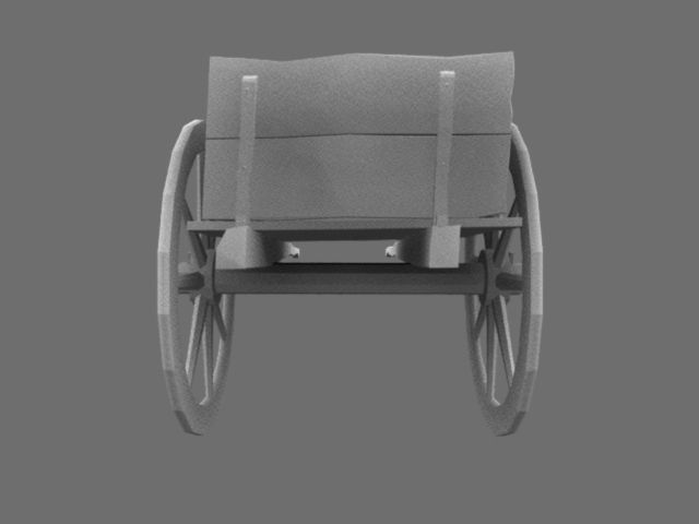 Thela wheelchair Low-poly 3D model_8
