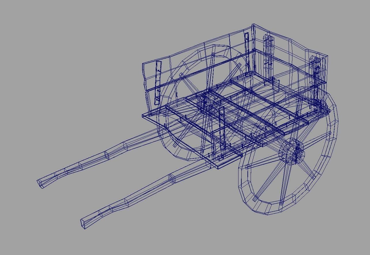 Thela wheelchair Low-poly 3D model_2