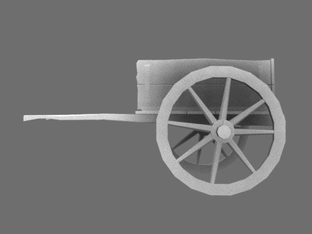 Thela wheelchair Low-poly 3D model_4