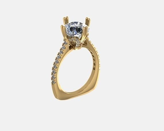diamond Ring model 16 3D print model