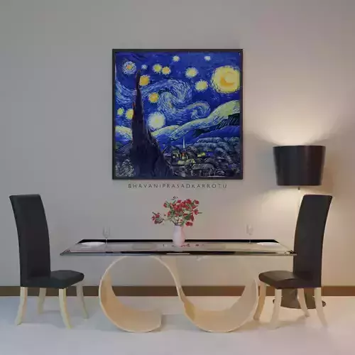 Royalty 2 seated Dining Table PBR look 