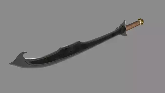 Talwar sword Low-poly 3D model