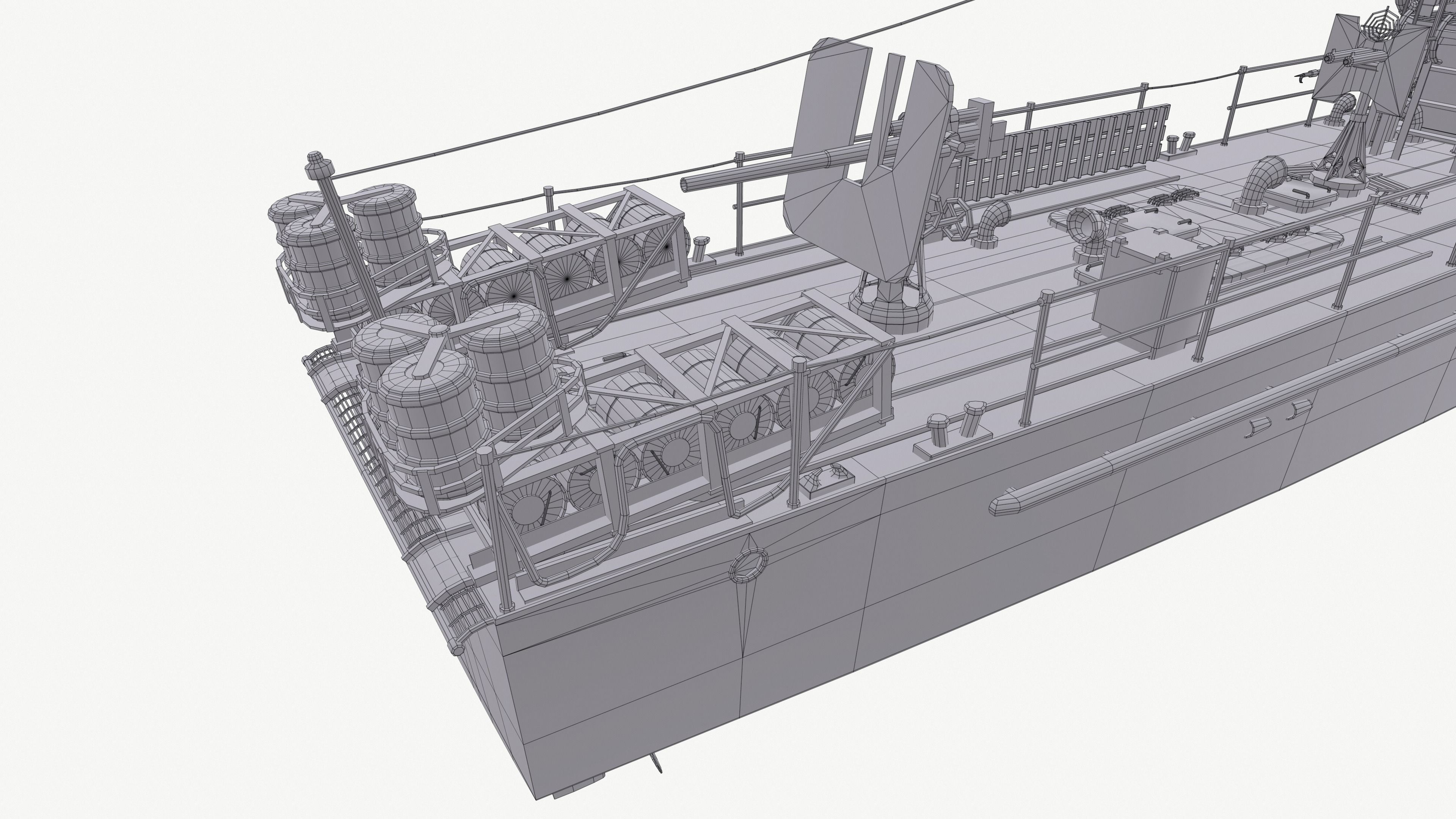 Armored Small Hunter BMO Project 194 Low-poly 3D model_16