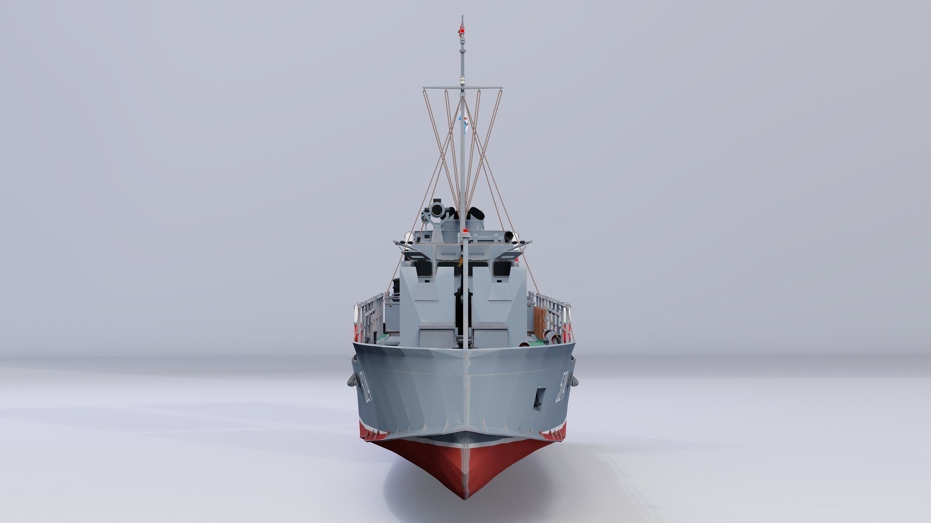 Armored Small Hunter BMO Project 194 Low-poly 3D model_11