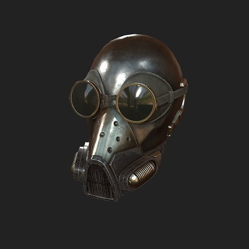 Scifi helmet ver 9 Low-poly 3D model