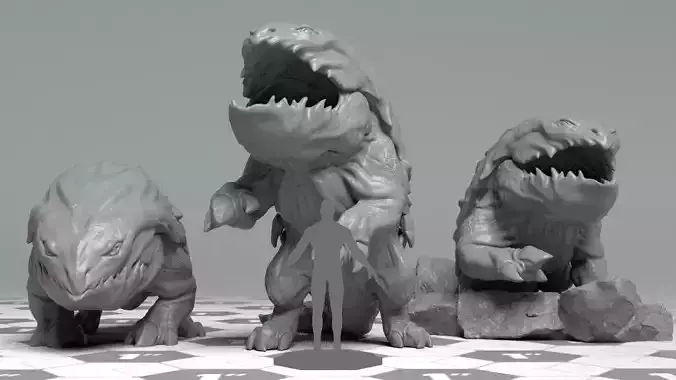 Bullete - DnD Monster - 3 Poses 3D print model