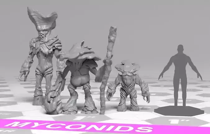 Myconids - DnD Monsters - 3 Units