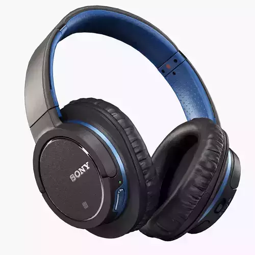 Sony MDR-ZX770BN headphones Low-poly 3D model
