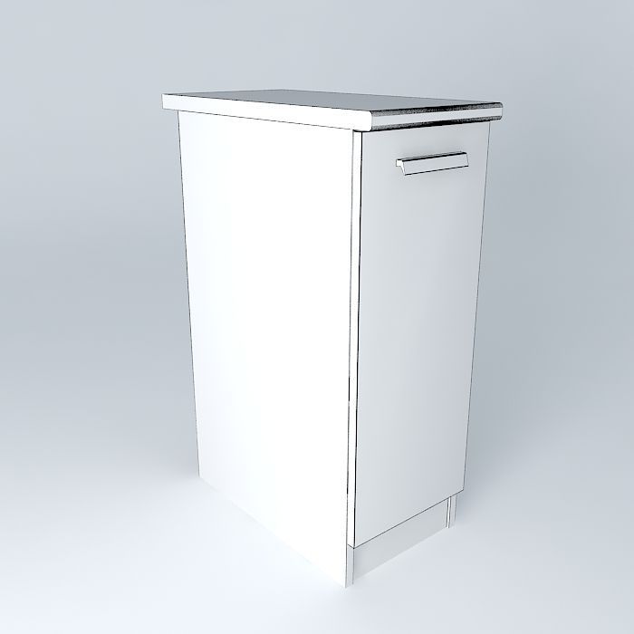 Cabinets cabinet with gold legs Free 3D model_3