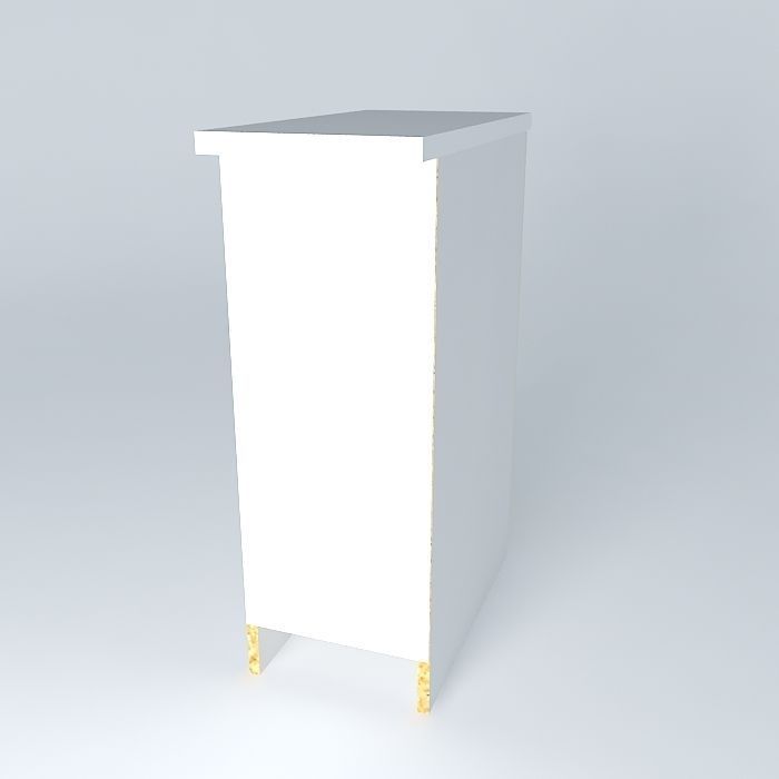 Cabinets cabinet with gold legs Free 3D model_1
