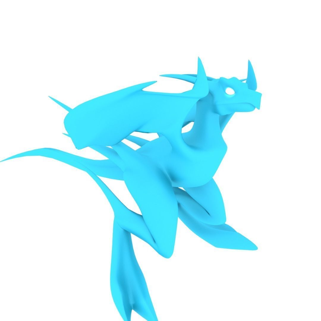 Bird Dragon MEDIUM Low-poly 3D model_25