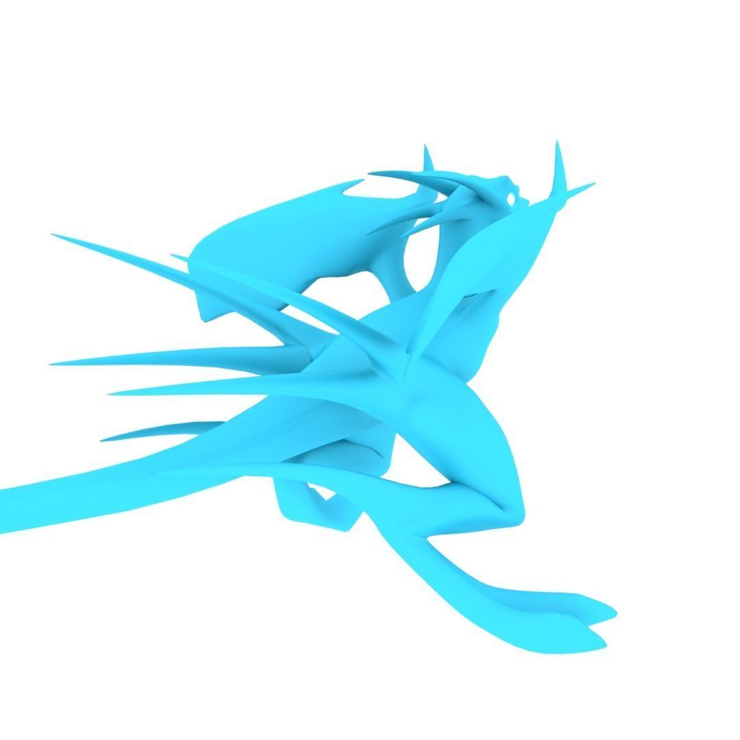Bird Dragon MEDIUM Low-poly 3D model_33