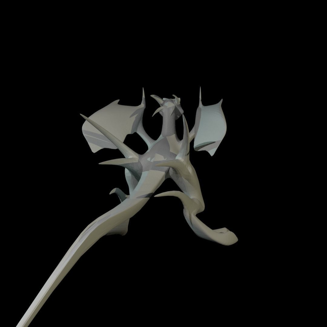 Bird Dragon MEDIUM Low-poly 3D model_59