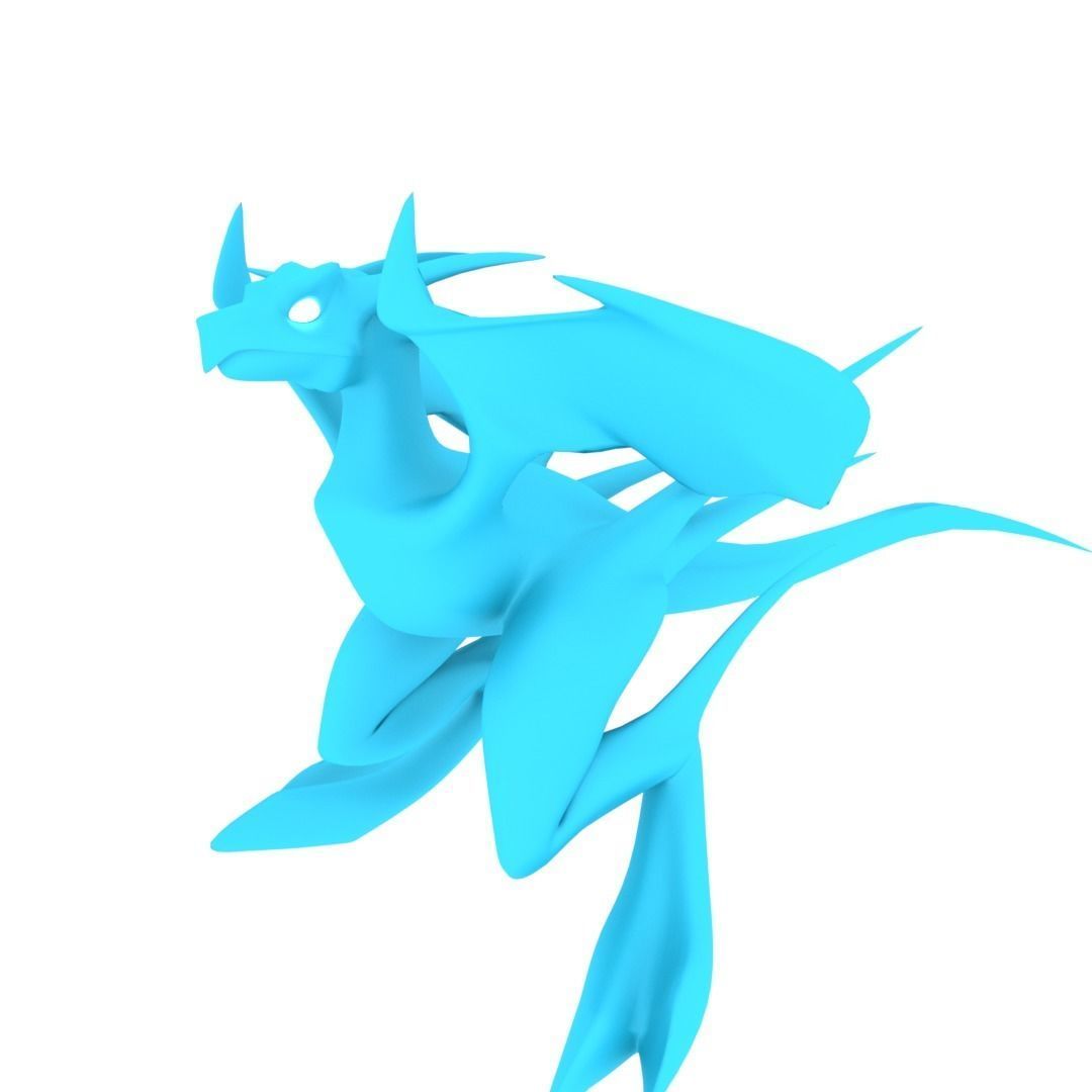 Bird Dragon MEDIUM Low-poly 3D model_51