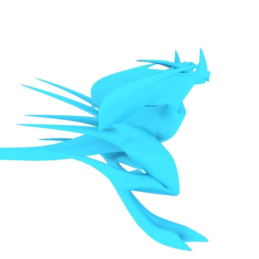 Bird Dragon MEDIUM Low-poly 3D model_30