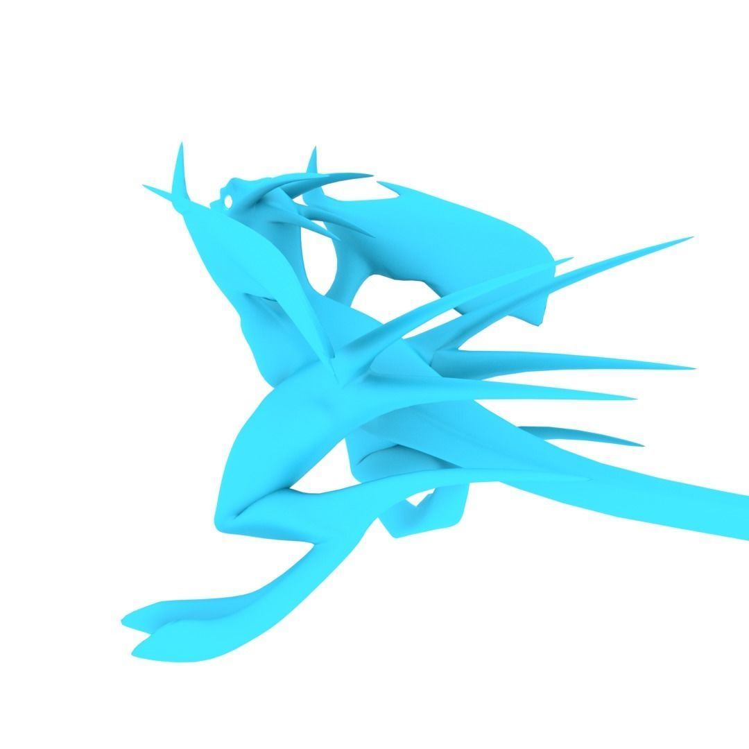 Bird Dragon MEDIUM Low-poly 3D model_43