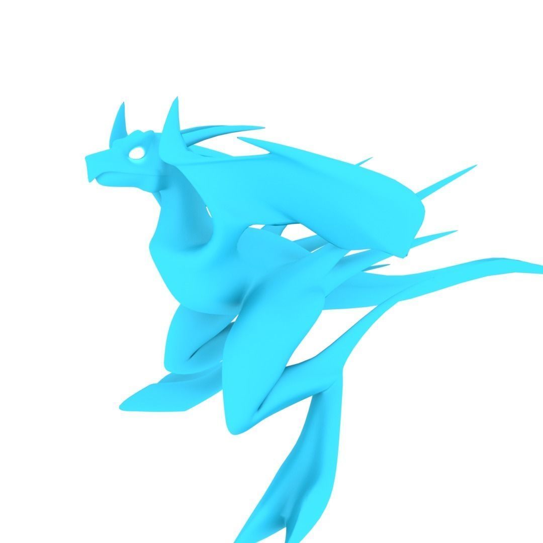 Bird Dragon MEDIUM Low-poly 3D model_50