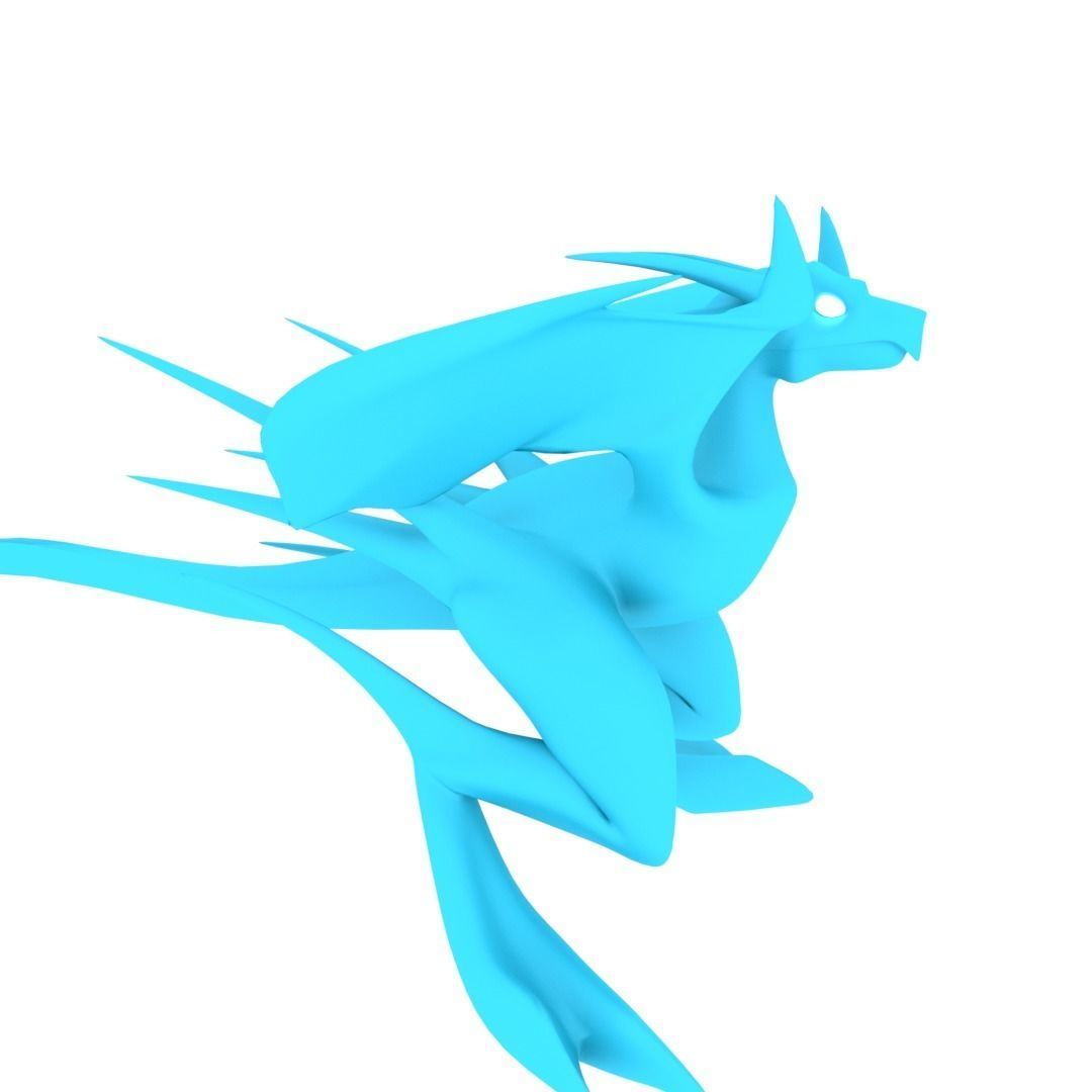 Bird Dragon MEDIUM Low-poly 3D model_27